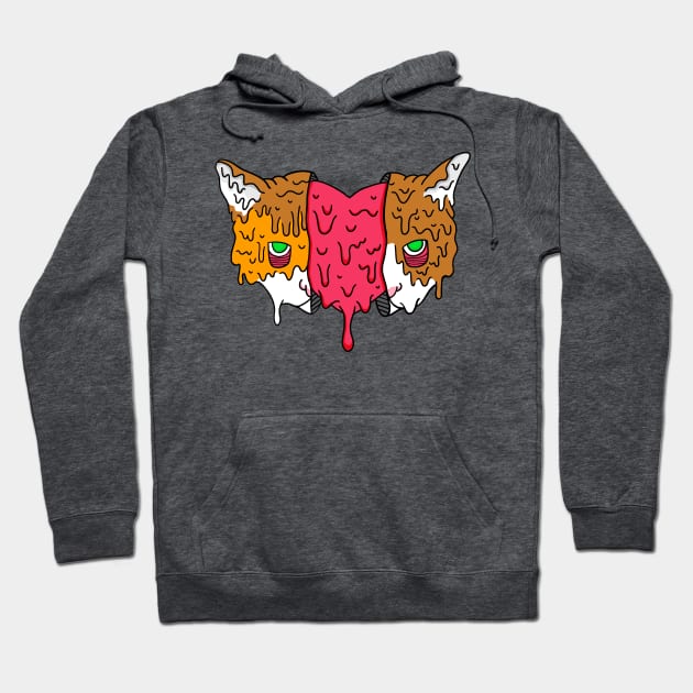 Grime Heart Cat Hoodie by chawlie